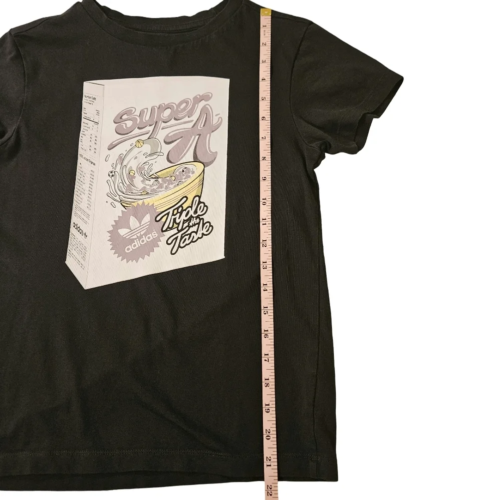 Adidas Originals Boys Logo-Detailed Cereal-Box Graphics TShirt, Black, Medium - Picture 6 of 6